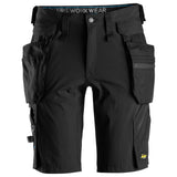 Snickers 6108 LiteWork shorts holsterzakken - Black