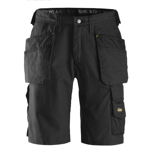 Snickers 3014 canvas+ shorts - Black