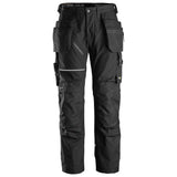 Snickers 6214 Canvas+ Werkbroek+ RuffWork - Black/Black