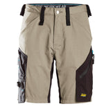 Snickers 6112 LiteWork 37.5 shorts - Khaki/Black