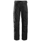 Snickers 6801 service broek kniestukzakken - Black/Black