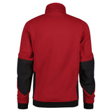 Dassy Velox sweater met rits - Rood/Zwart