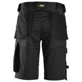 Snickers 6153 AllroundWork stretch loose fit shorts - Black