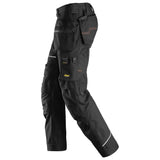 Snickers 6214 Canvas+ Werkbroek+ RuffWork - Black/Black