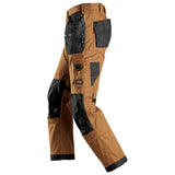 Snickers 6224 AllroundWork Canvas+ werkbroek holsterzakken - Brown/Black