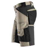 Snickers 6143 AllroundWork stretch shorts - Khaki/Black