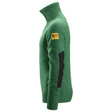 Snickers 2905 ½-Zip Wollen Sweater - ForestGreen