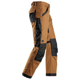 Snickers 6324 Canvas+ werkbroek - Brown/Black