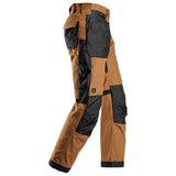 Snickers 6224 AllroundWork Canvas+ werkbroek holsterzakken - Brown/Black