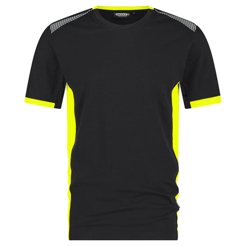 Dassy Tampico T-shirt Zwart/Fluogeel
