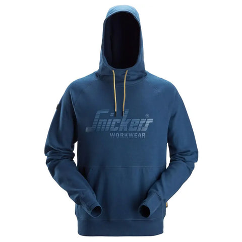 Snickers 2894 Logo Hoodie - Deep Blue