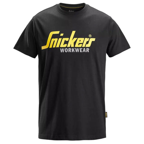 Snickers 2586 Classic Logo T-Shirt - Black